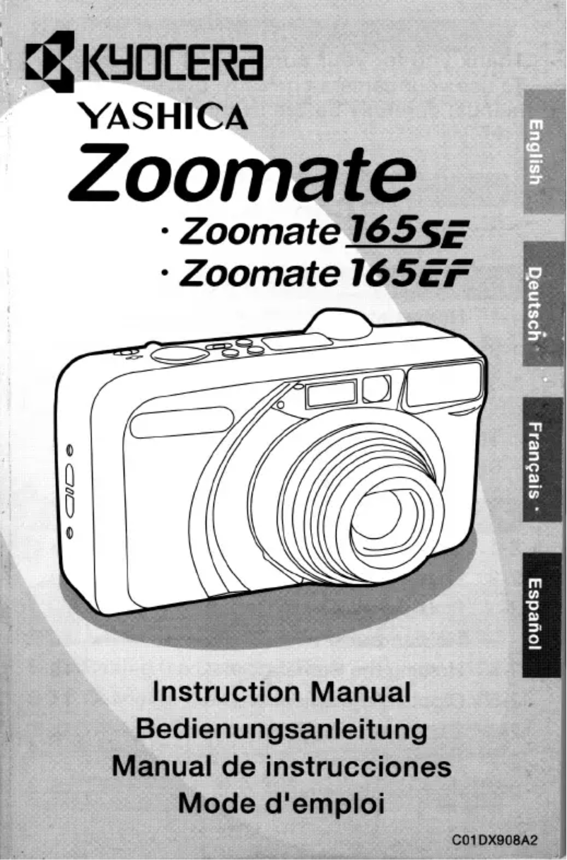 Image de la première page du manuel de l'appareil Zoomate 165EF
