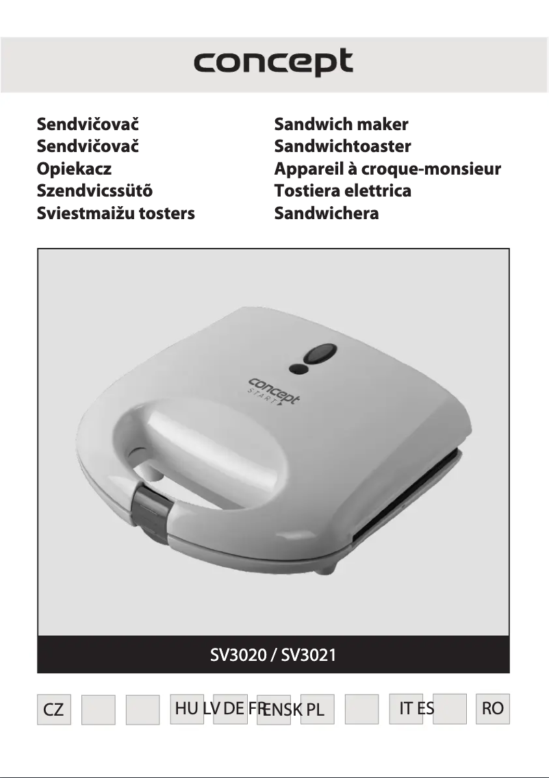 Page 1 de la notice Manuel utilisateur Concept SV3021
