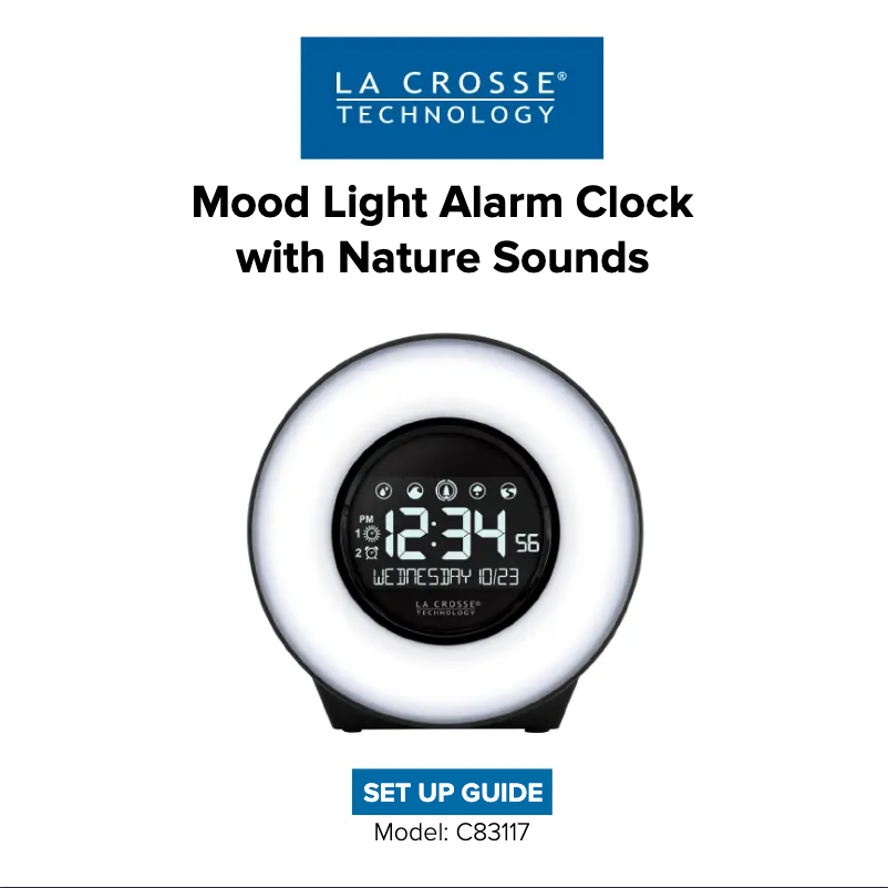 Page 1 de la notice Manuel utilisateur La Crosse Technology C83117