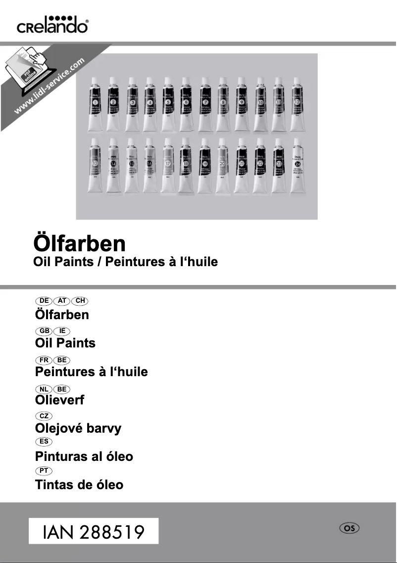 Page n°1 - Manuel utilisateur Crelando IAN 288519