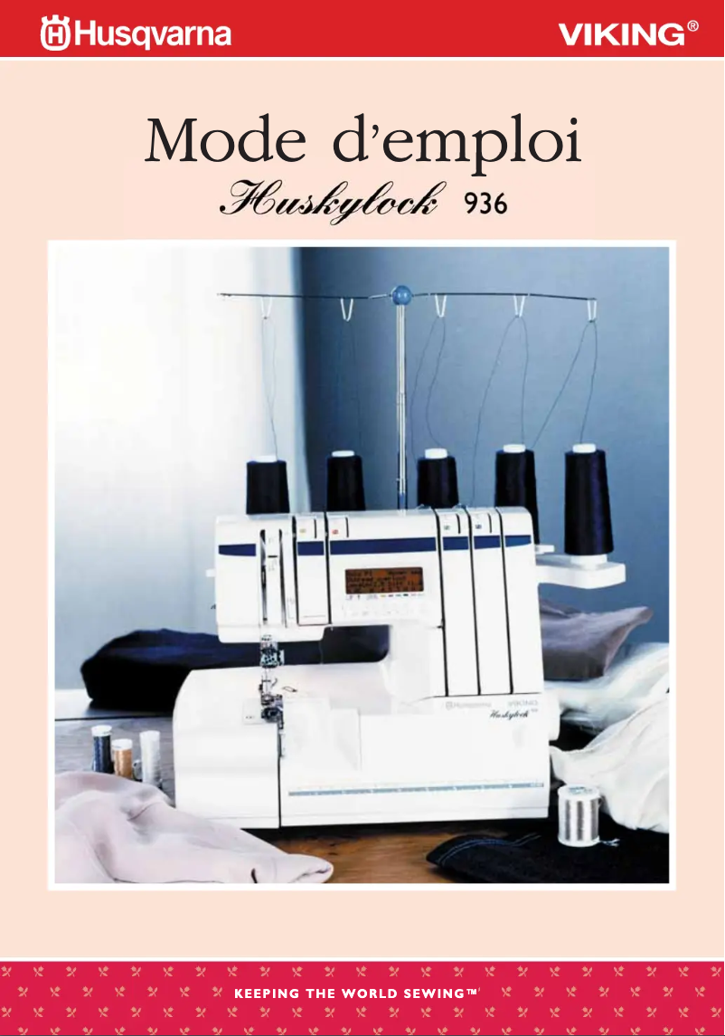 Image de la première page du manuel de l'appareil Huskylock 936