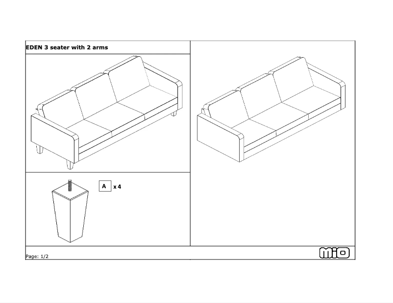 Image de la première page du manuel de l'appareil Eden