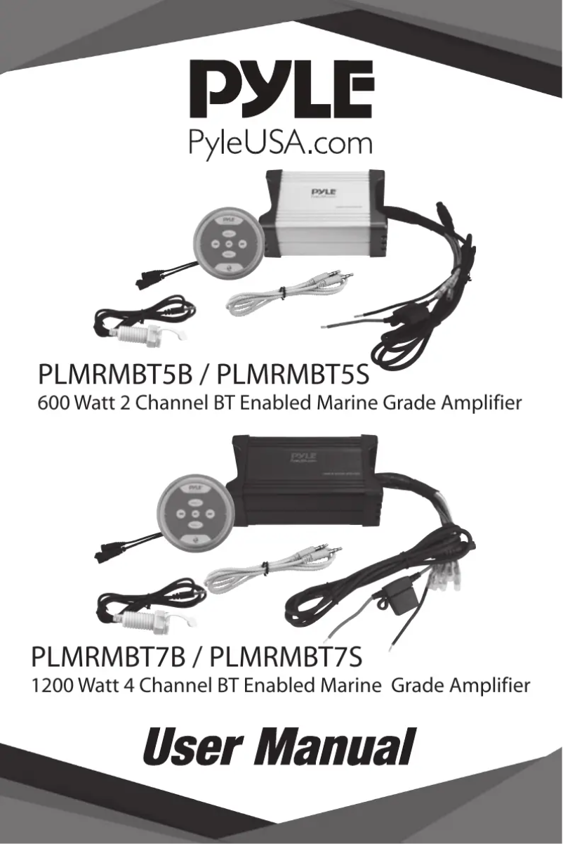 Page n°1 - Manuel utilisateur Pyle PLMRMBT5S