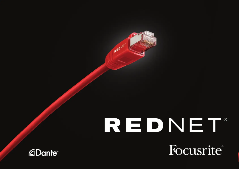 Image de la première page du manuel de l'appareil RedNet AM2
