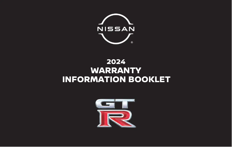 Image de la première page du manuel de l'appareil GT-R (2024)