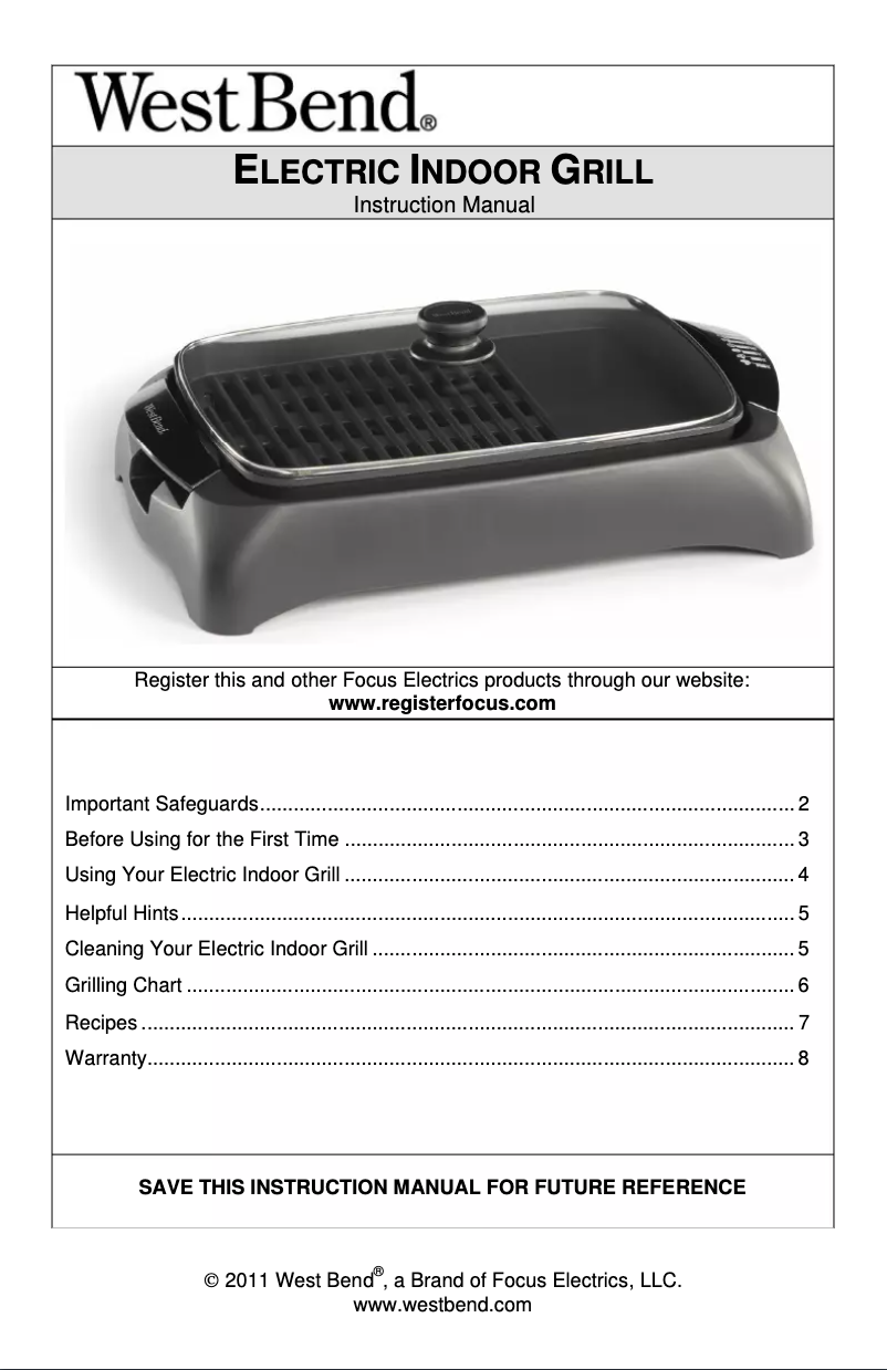 Image de la première page du manuel de l'appareil 6111