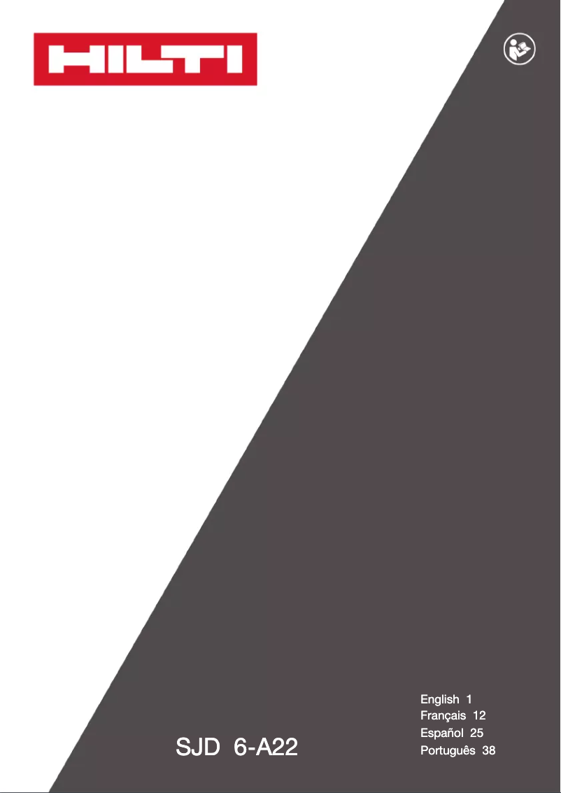 Página 1 del manual Manual de usuario Hilti SJD 6-A22