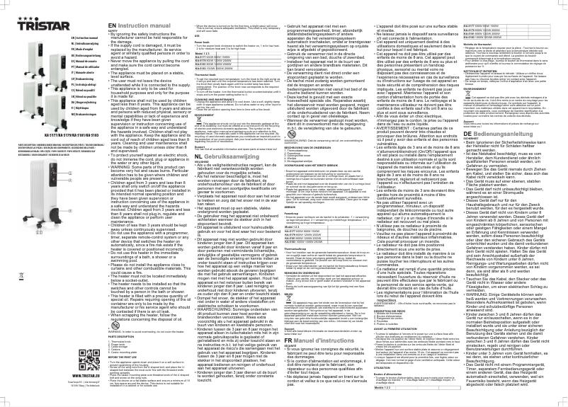 Image de la première page du manuel de l'appareil KA-5181