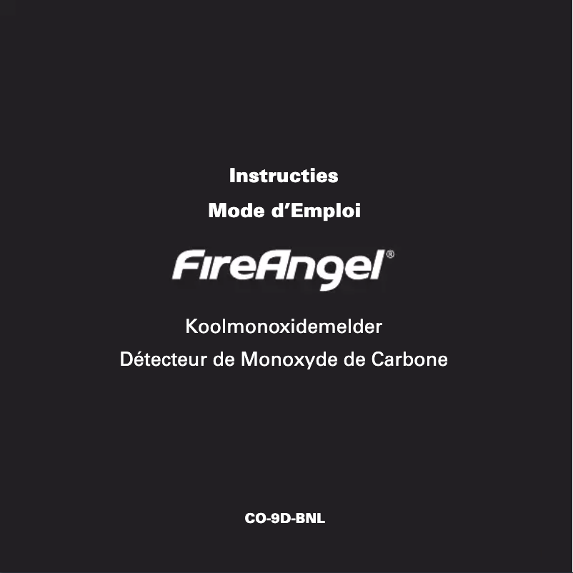 Page 1 de la notice Manuel utilisateur FireAngel CO-9D