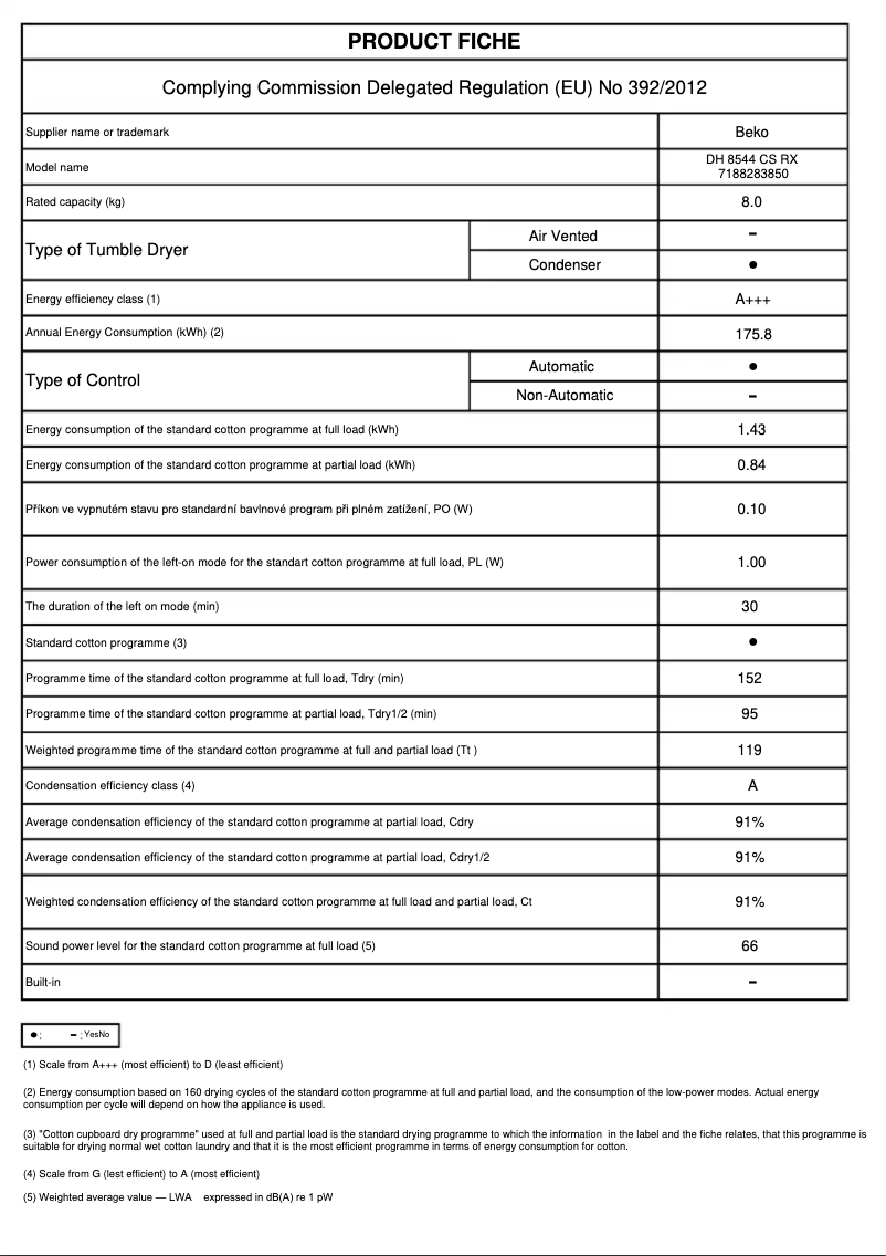Image de la première page du manuel de l'appareil DH 8544 CS RX