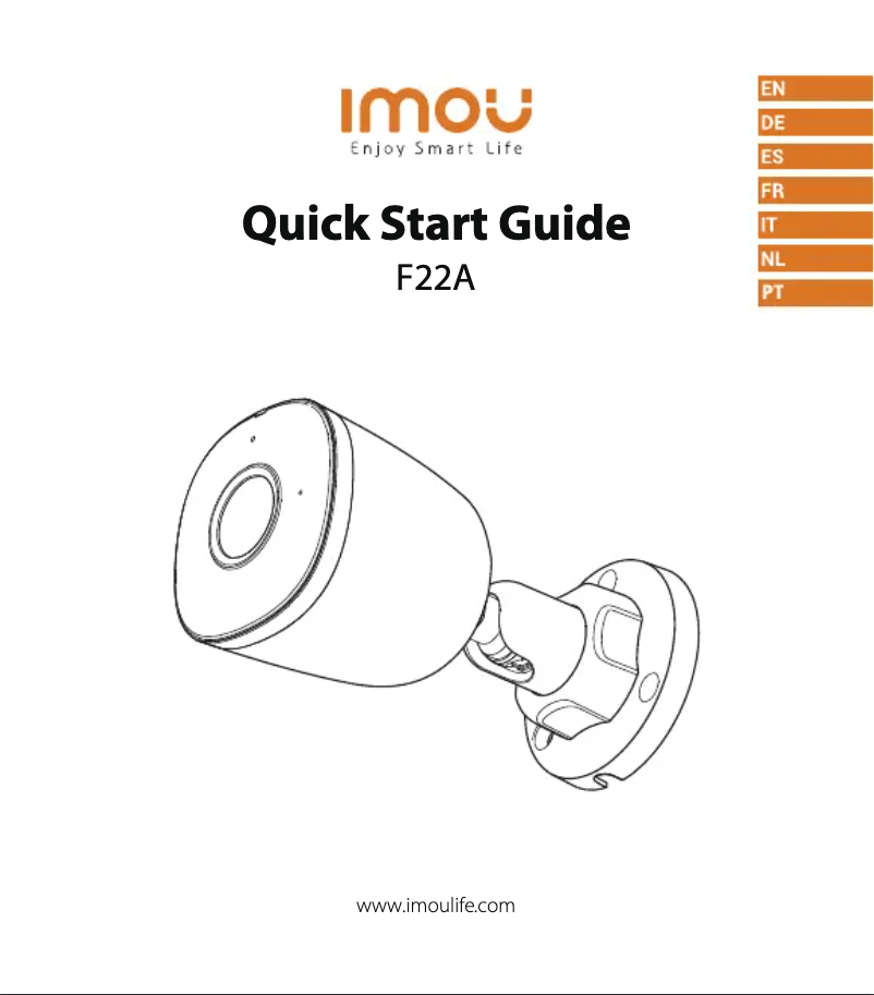 Image de la première page du manuel de l'appareil IPC-F22A