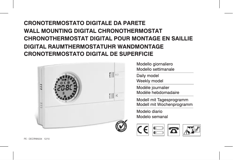 Page n°1 - Manuel utilisateur Perry DECRNN034