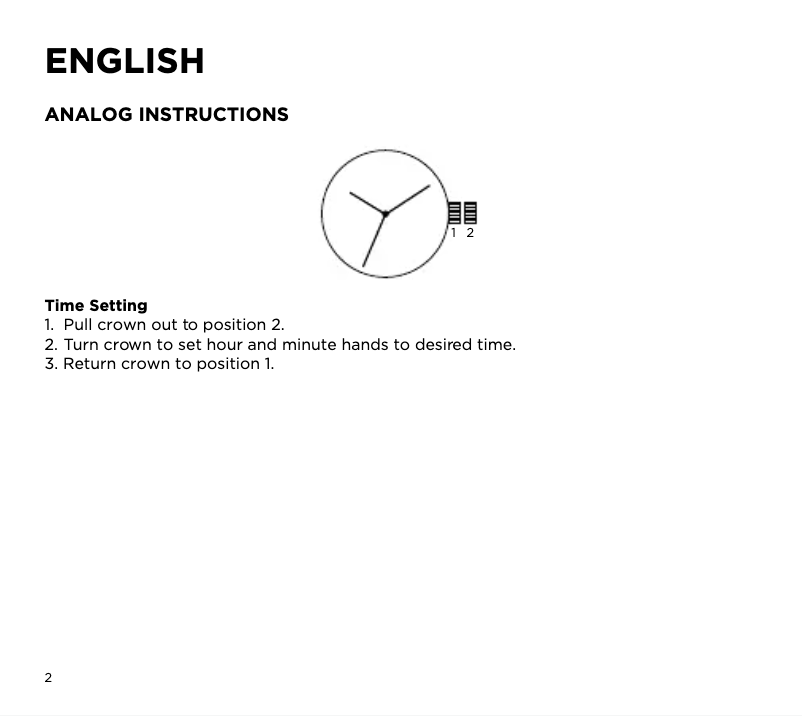 Page 1 de la notice Manuel utilisateur Armani Exchange AX2705
