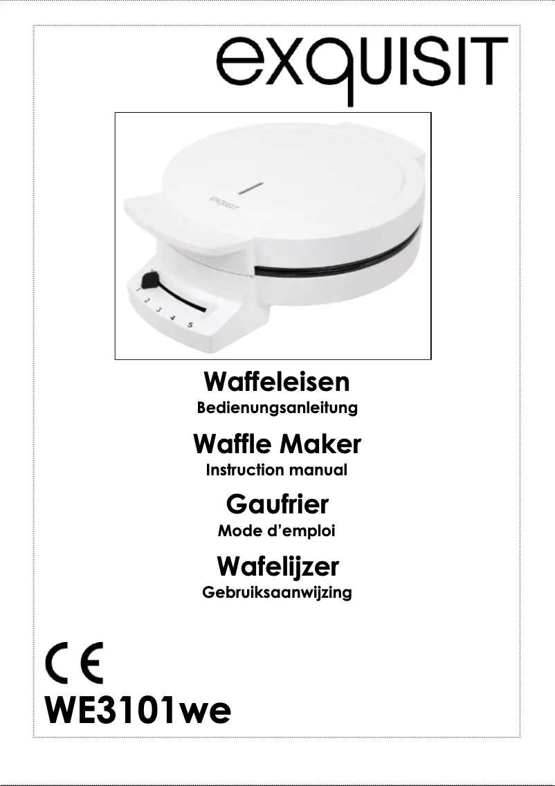 Page 1 de la notice Manuel utilisateur Exquisit WE 3101 we