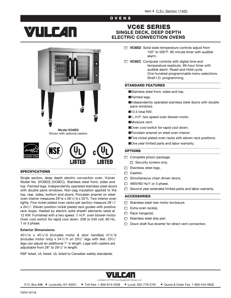 Image de la première page du manuel de l'appareil VC6EC