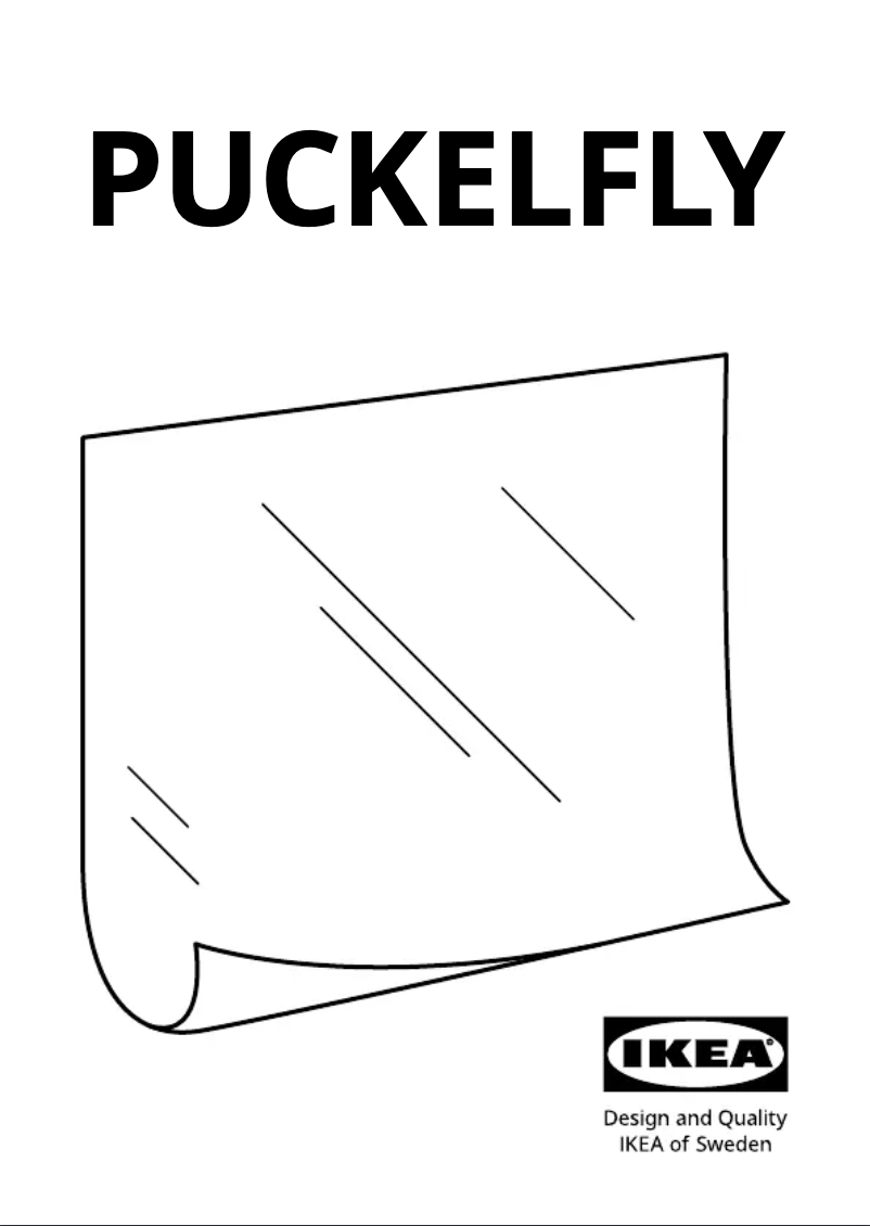 Page 1 de la notice Manuel utilisateur Ikea PUCKELFLY 905.851.20