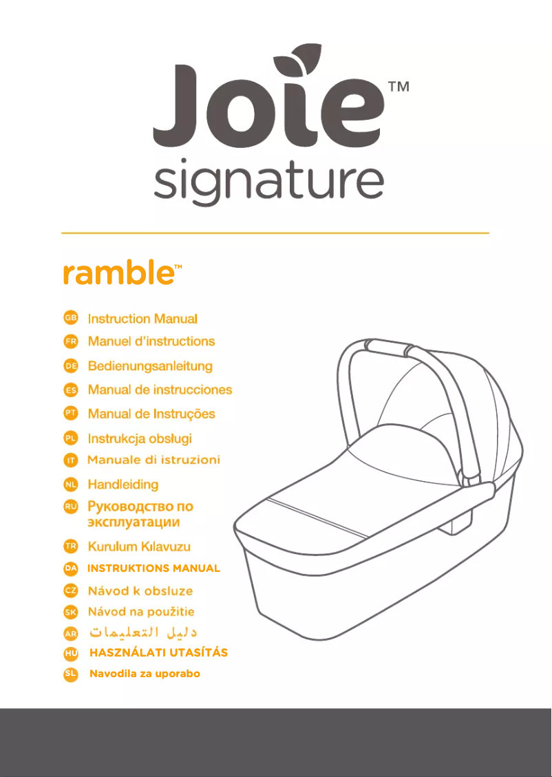 Page 1 de la notice Manuel utilisateur Joie Ramble