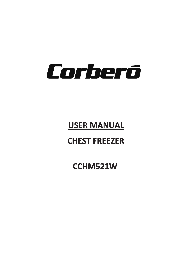 Page n°1 - Manuel utilisateur Corbero CCHM521W