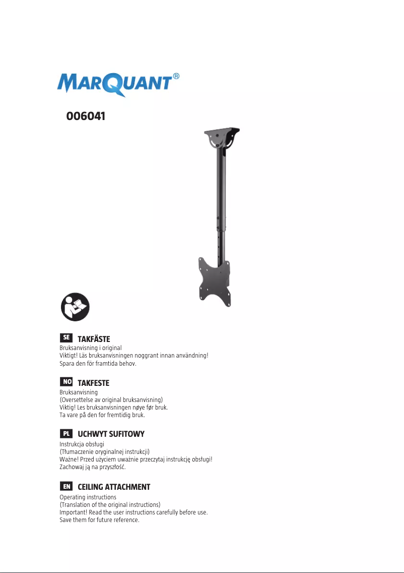 Page n°1 - Manuel utilisateur Marquant 006-041