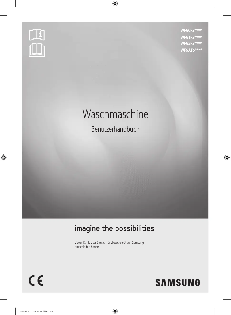 Page 1 de la notice Manuel utilisateur Samsung EcoBubble WF90F5E5U4W