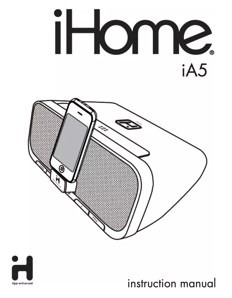 Página 1 del manual Manual de usuario iHome IA5