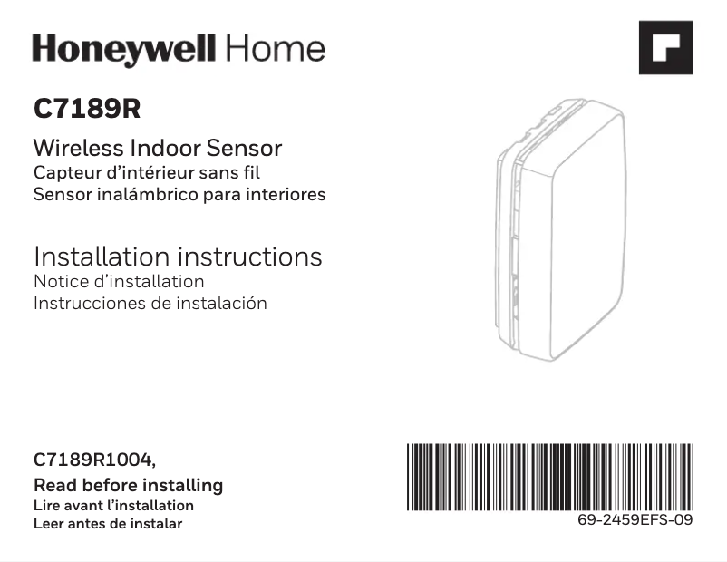Page 1 de la notice Manuel utilisateur Honeywell YTHX9421R5085WW/U