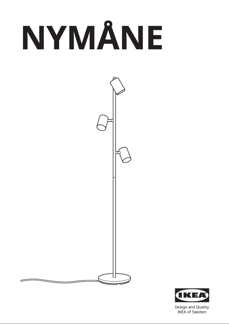 Page 1 de la notice Manuel utilisateur Ikea NYMÅNE 804.554.83