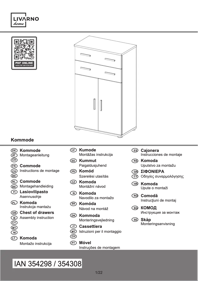 Image de la première page du manuel de l'appareil IAN 374591