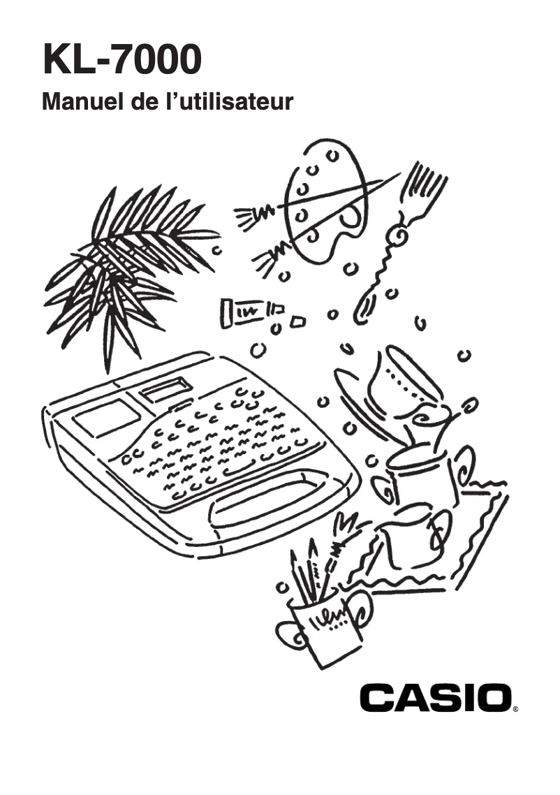 Page n°1 - Manuel utilisateur Casio KL-7000