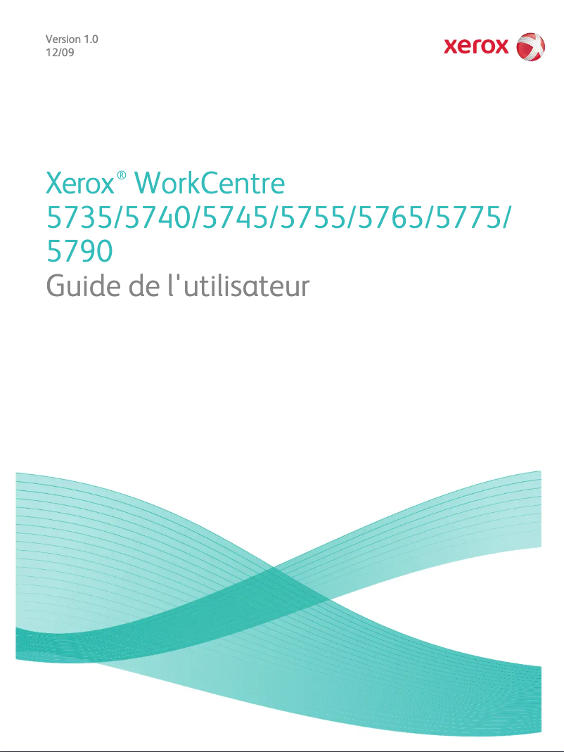 Page 1 de la notice Manuel utilisateur Xerox WorkCentre 5740V_SN