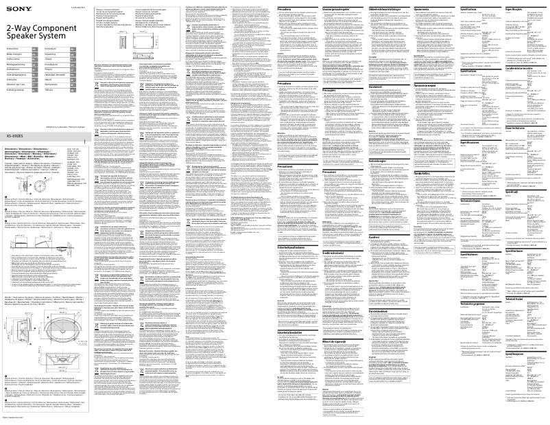 Image de la première page du manuel de l'appareil XS-692ES