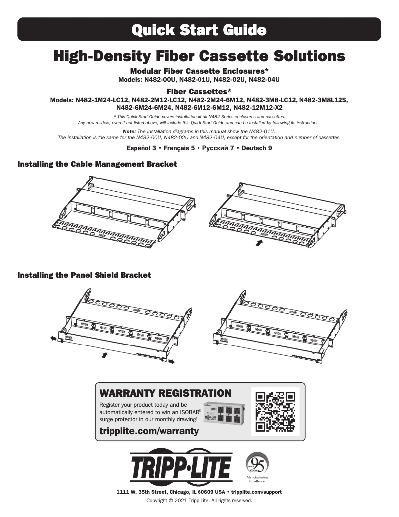 Page n°1 - Manuel utilisateur Tripp Lite N482-00U