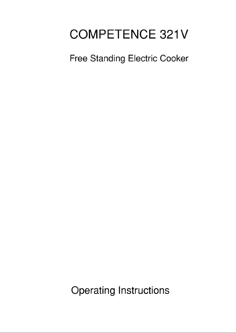 Page 1 de la notice Manuel utilisateur AEG Competence 321 V W