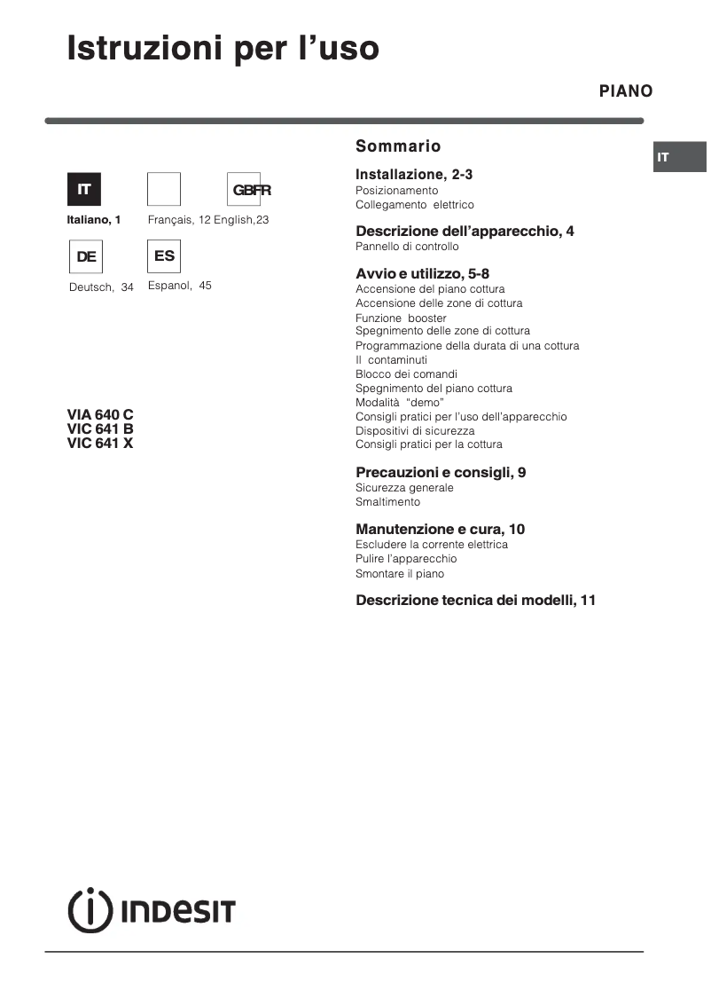 Image de la première page du manuel de l'appareil VRM 640 C
