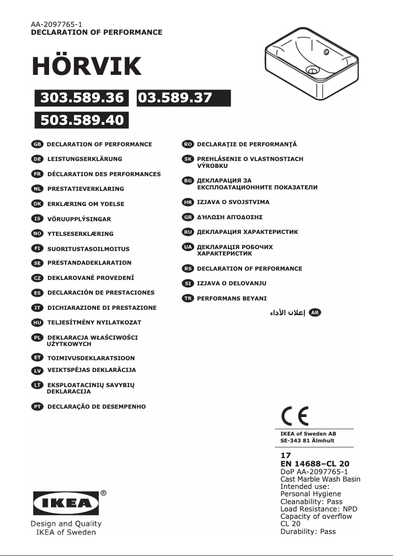 Image de la première page du manuel de l'appareil GODMORGON