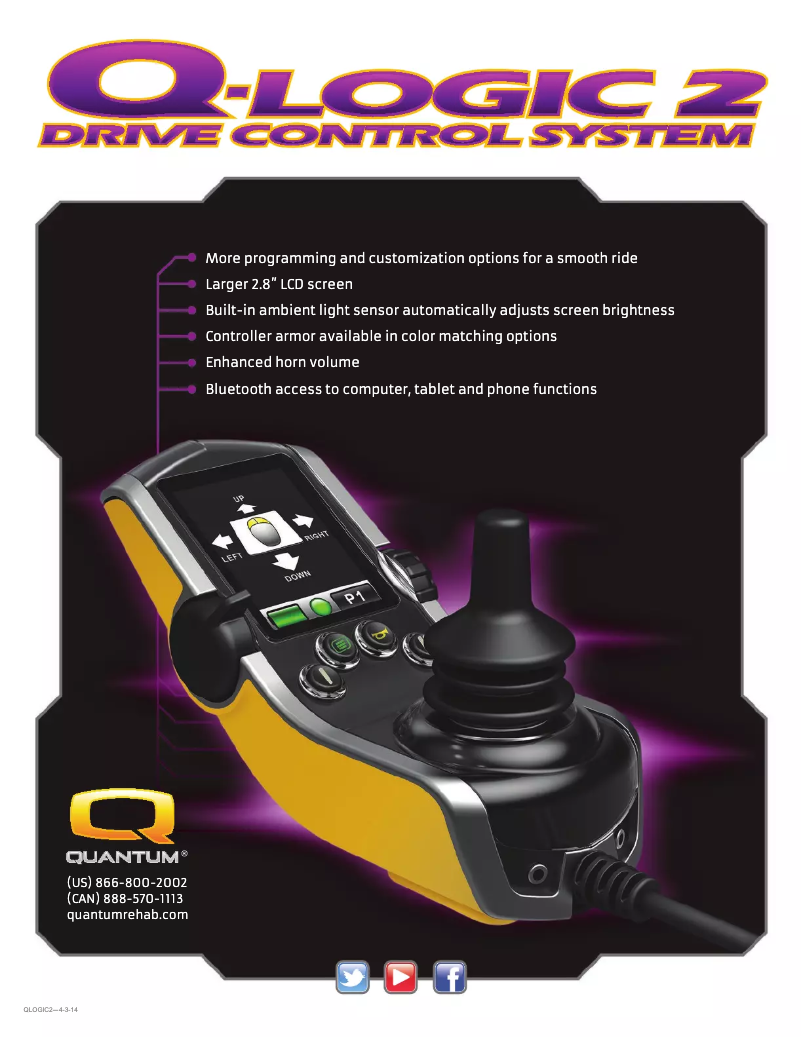 Page 1 de la notice Brochure Quantum Q-Logic 2