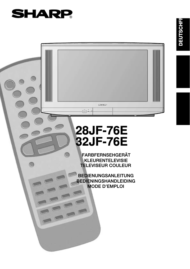 Página 1 del manual Manual de usuario Sharp 28JF-76E