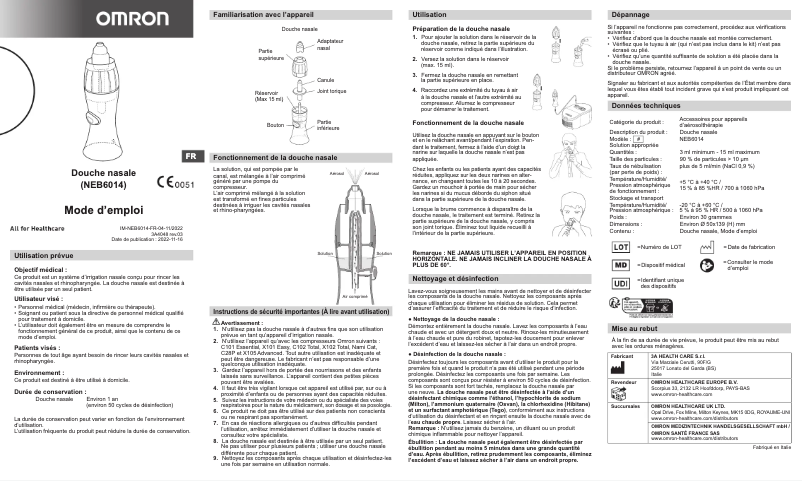 Page n°1 - Manuel utilisateur Omron NEB6014
