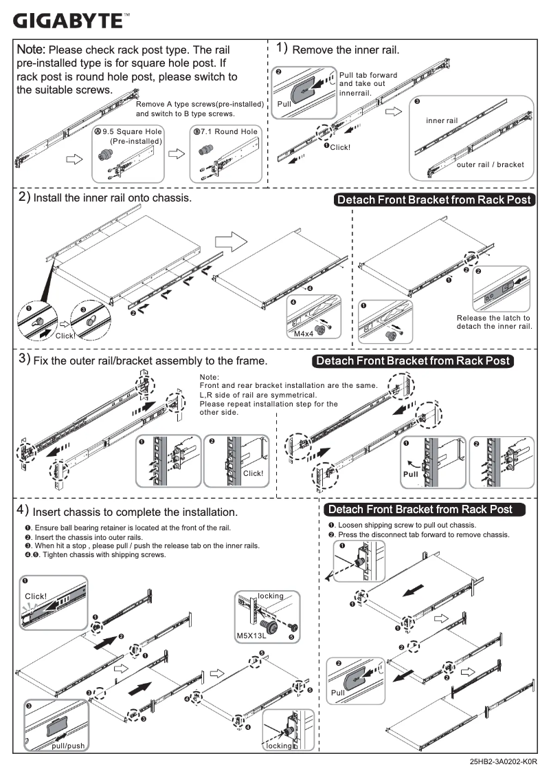 Page n°1 - Guide d'installation Gigabyte R281-Z92