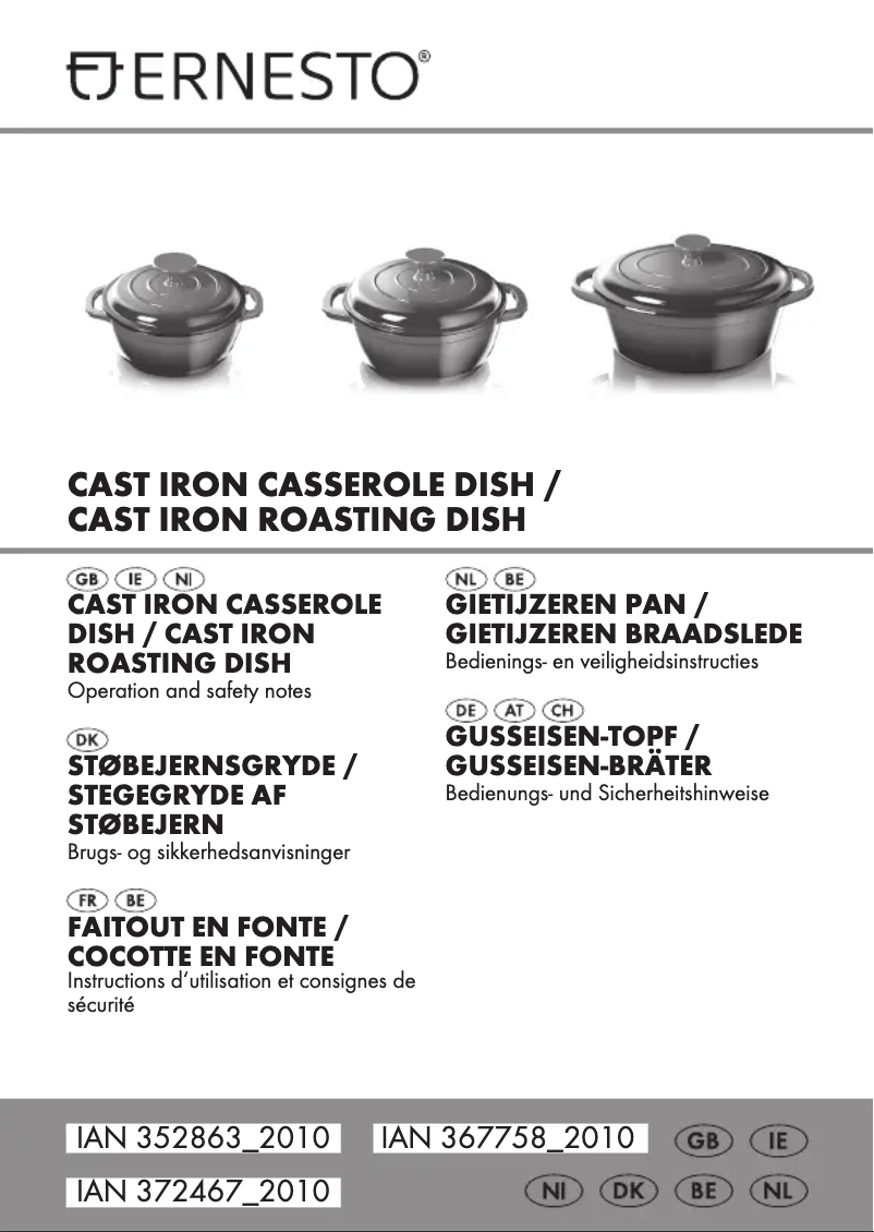 Image de la première page du manuel de l'appareil IAN 367758