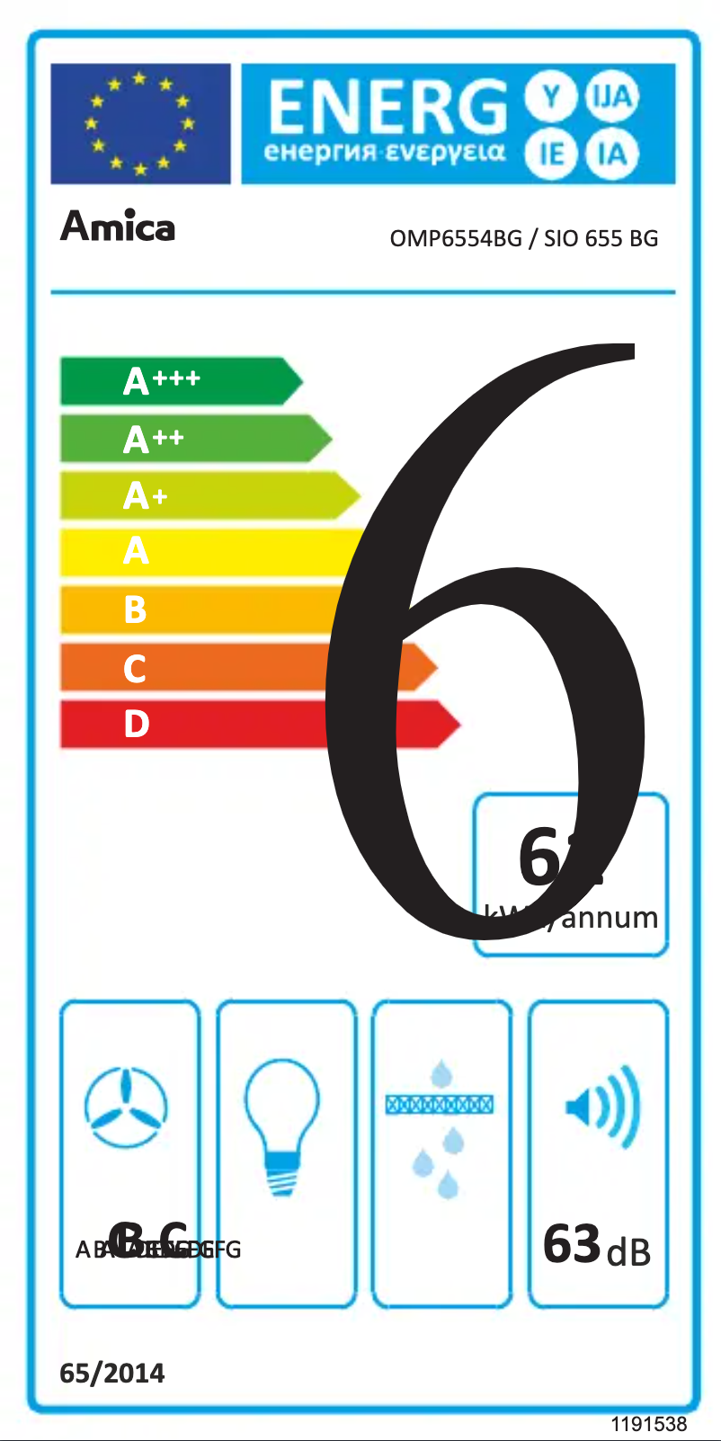 Image de la première page du manuel de l'appareil OMP6554BG