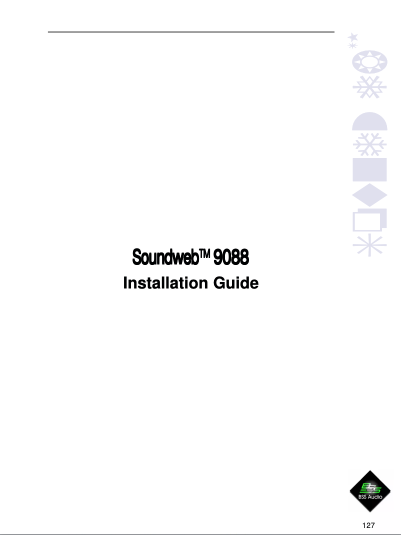 Page n°1 - Manuel utilisateur BSS Audio Soundweb 9088i