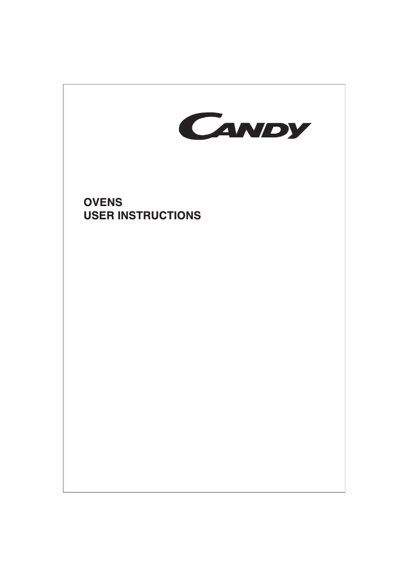 Page n°1 - Manuel utilisateur Candy FO TCP 21/1 X