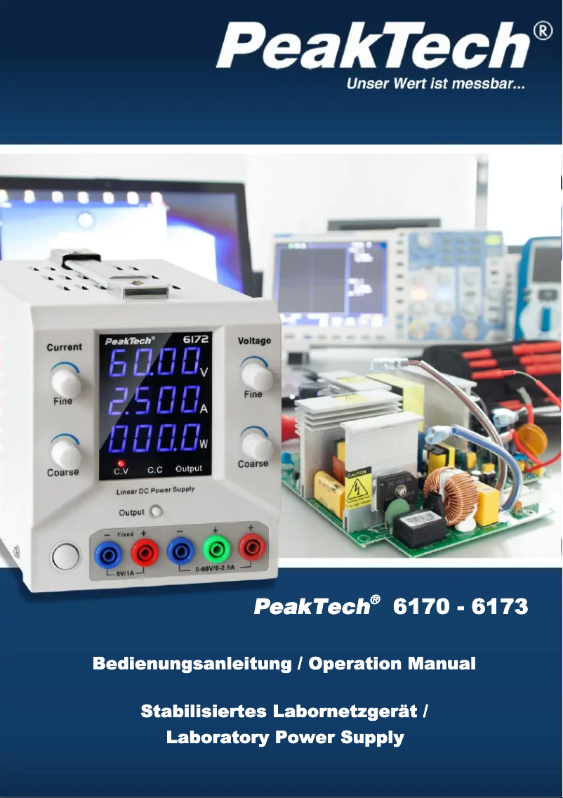 Página 1 del manual Manual de usuario PeakTech 6171