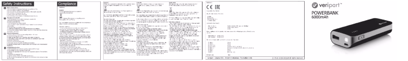 Page n°1 - Manuel utilisateur Veripart Powerbank 6000mAh