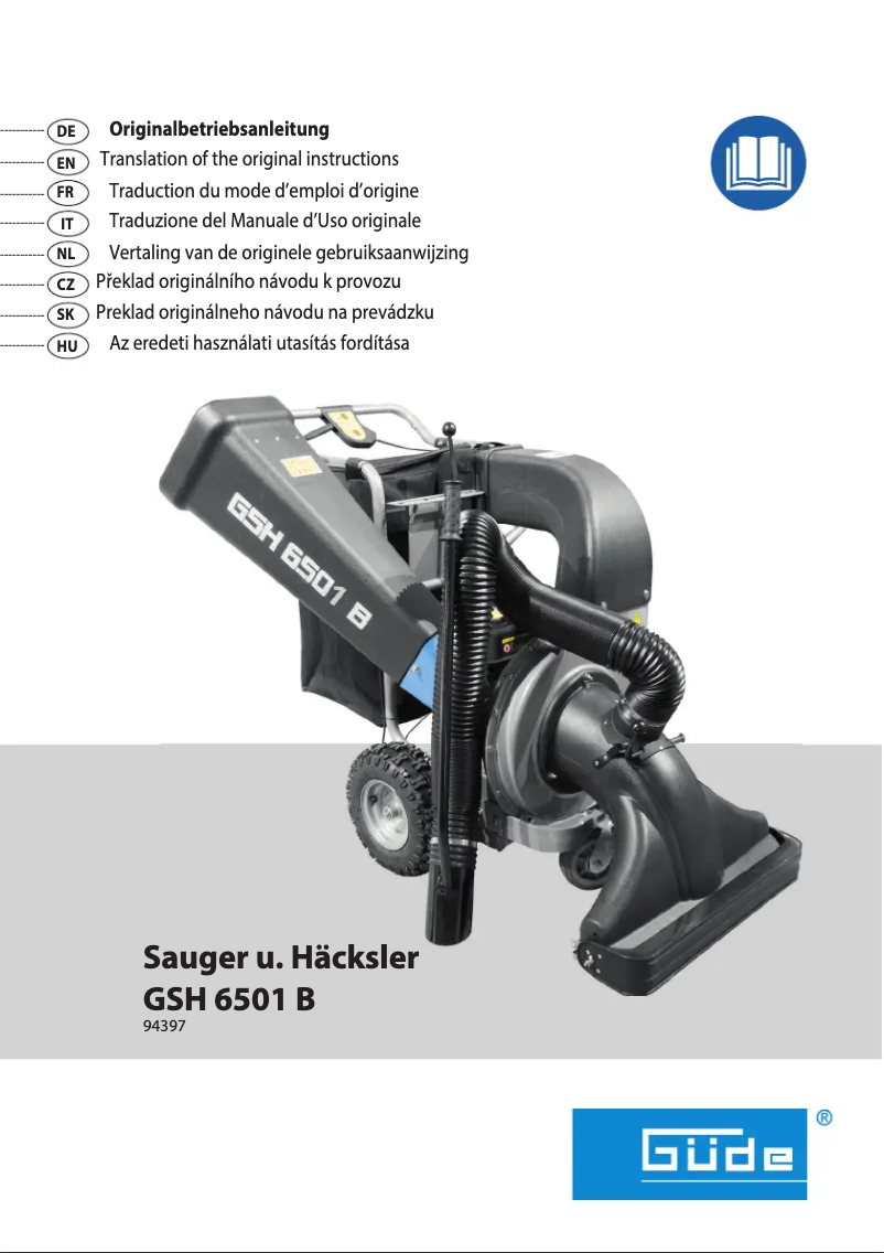 Page 1 de la notice Manuel utilisateur Güde GSH 6501 B