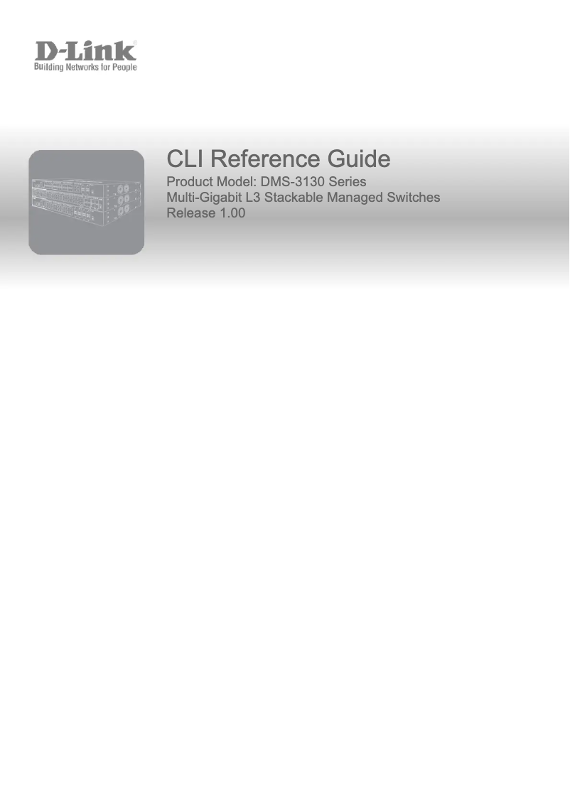 Image de la première page du manuel de l'appareil DMS-3130-30PS