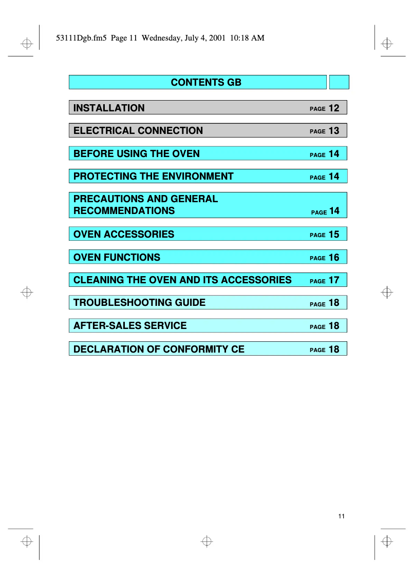 Page 1 de la notice Manuel utilisateur Whirlpool AKZ 121