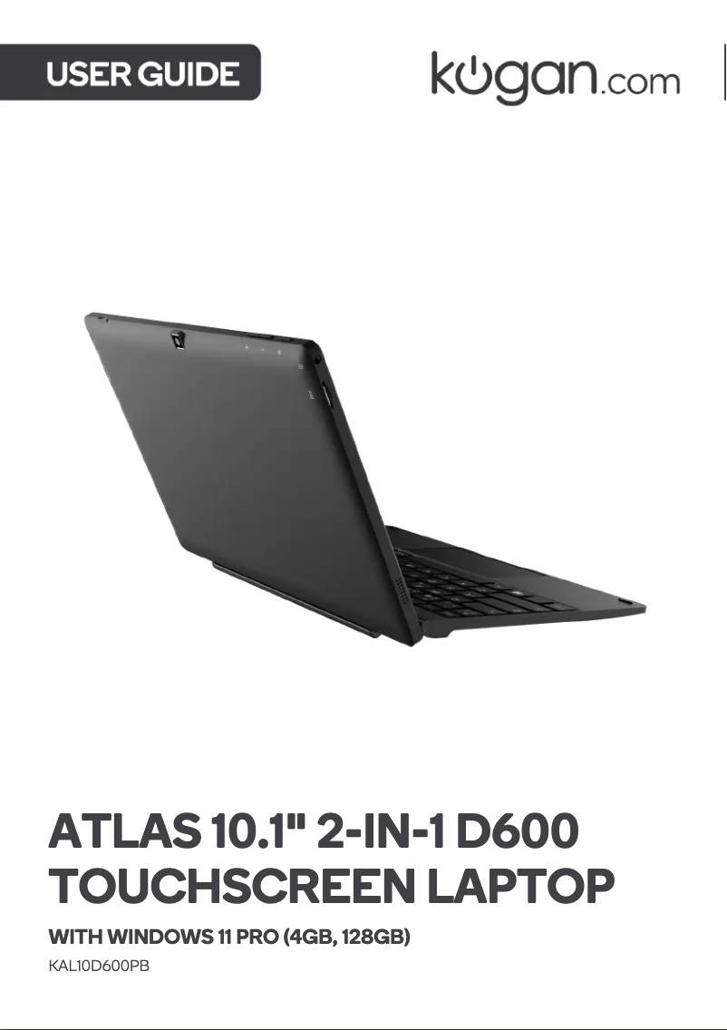 Page 1 de la notice Manuel utilisateur Kogan KAL10D600PB