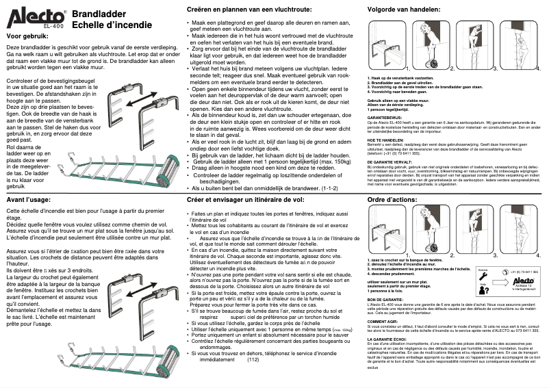 Page 1 de la notice Manuel utilisateur Alecto EL-400
